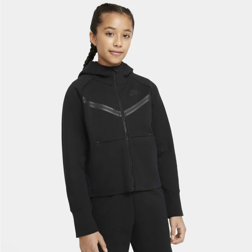 Nike Tech Fleece Full Zip Black Hoodie Jacket